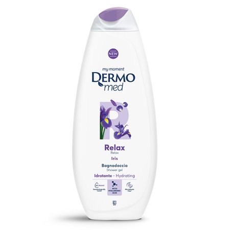 Gel de dus cu parfum de iris Relax, 750 ml, Dermomed