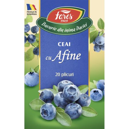 Ceai aromat cu afine, 20 plicuri, Fares 718148