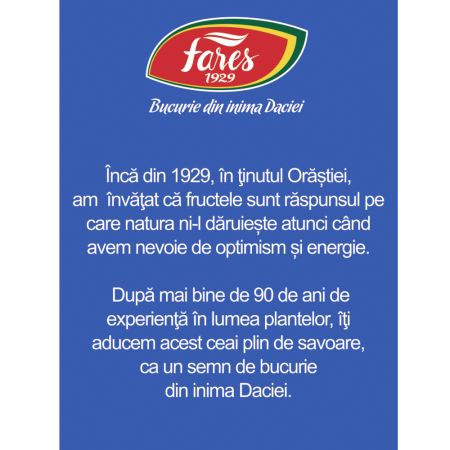 Ceai aromat cu afine, 20 plicuri, Fares 718147