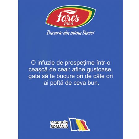 Ceai aromat cu afine, 20 plicuri, Fares 718146
