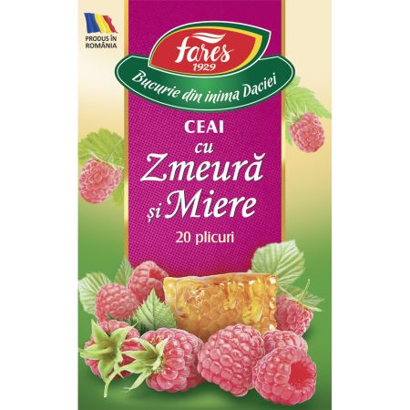 Ceai de zmeura cu miere, 20 plicuri, Fares 721581