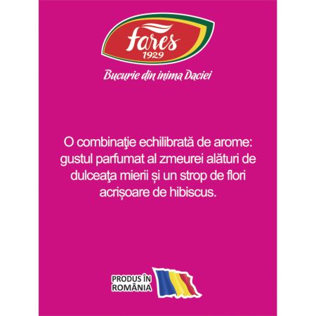 Ceai de zmeura cu miere, 20 plicuri, Fares 721579