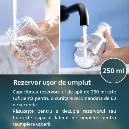 Irigator portabil Power Flosser 3000, Alb, HX3826/31, Philips Sonicare 795659