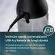 Irigator portabil Power Flosser 3000, Negru, HX3826/33, Philips Sonicare 795672