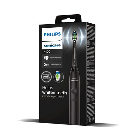 Periuta de dinti sonica electrica Philips Sonicare 4100, negru, HX3681/54, Philips Sonicare 642662
