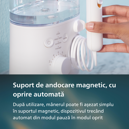 Dus bucal Power Flosser 7000, Alb, HX3911/40, Philips Sonicare 795683