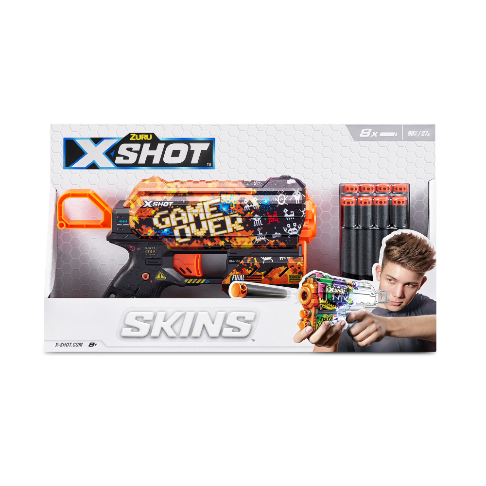 Blaster Skin Flux, +8 ani, 8 proiectile, X-Shot