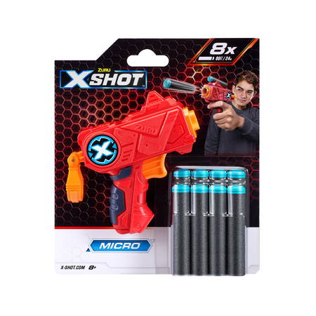 Pistol Blaster Excel Micro, +8 ani, 8 proiectile, X-Shot