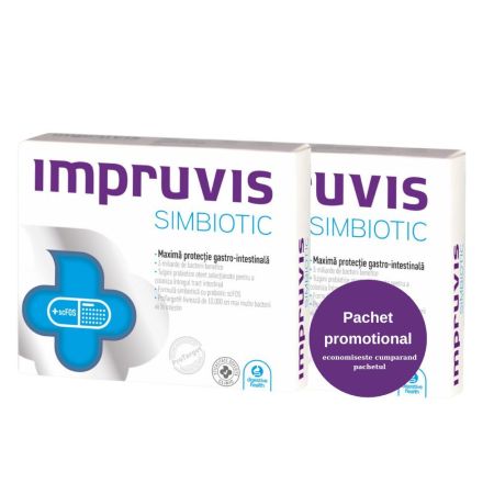 Pachet Impruvis Simbiotic, 2 x 10 capsule, Pharma Brands