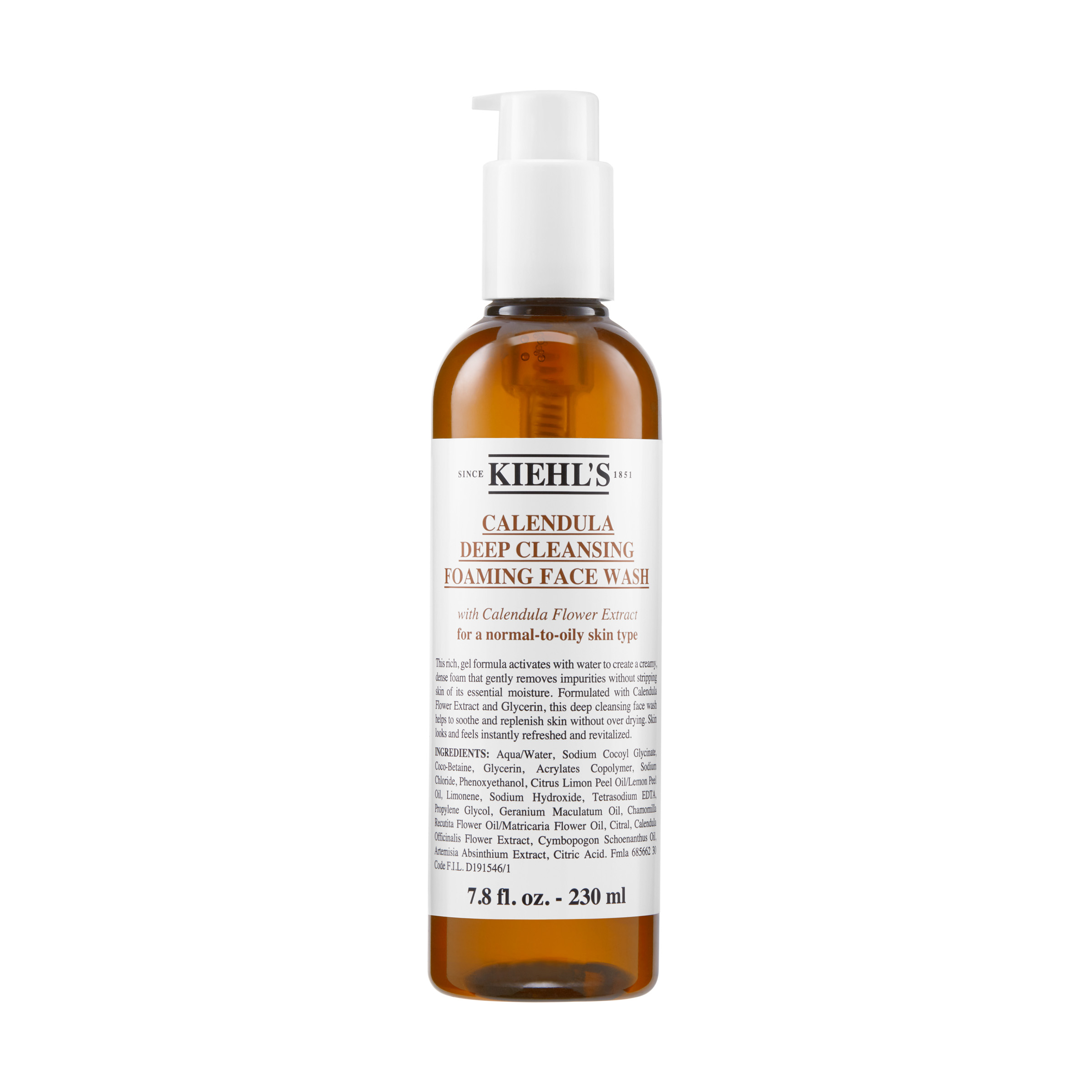 Gel de curatare cu Galbenele Deep Cleansing Foaming Face Wash Calendula, 230 ml, Kiehl's