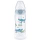 Biberon cu controlul temperaturii First Choice+, 6-18 luni, 360 ml, Roz sau Albastru, Nuk 666180