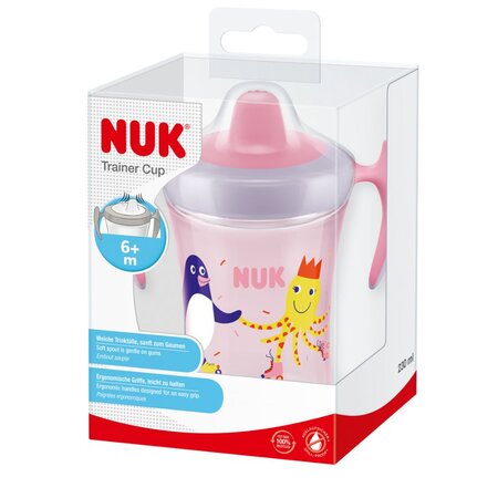 Cana trainer pentru fete Evolution, +6 luni, 230 ml, Nuk 642982