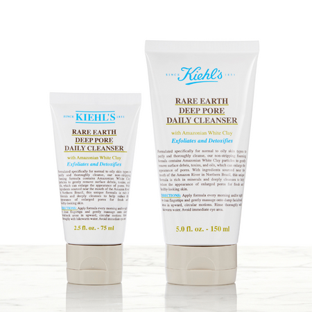 Gel de curatare profunda cu Argila Alba, Deep Pore Cleanser Rare Earth, 150 ml, Kiehl's 643251