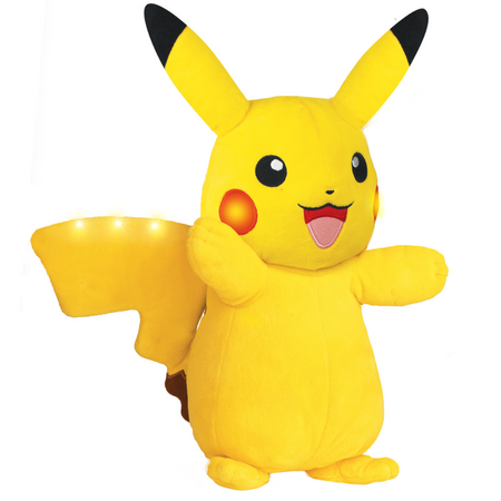 Pikachu - Jucarie de plus cu functii Power Action, +3 ani, Pokemon 643381