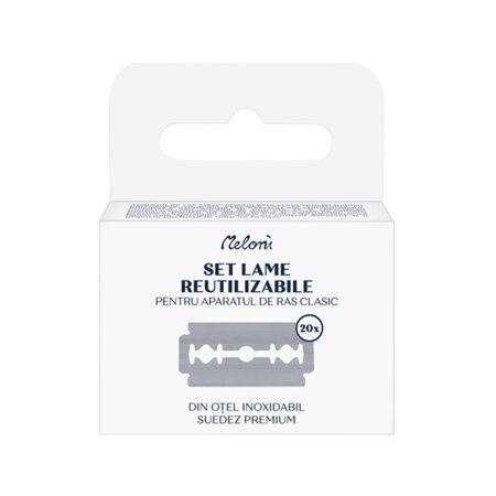 Set rezerve lame de ras pentru aparatul clasic, 20 bucati, Meloni 643469