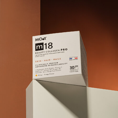 Colagen PRO marin beauty m18, mango si portocale, 30 plicuri x 8 g, Molecules Of Youth 643528