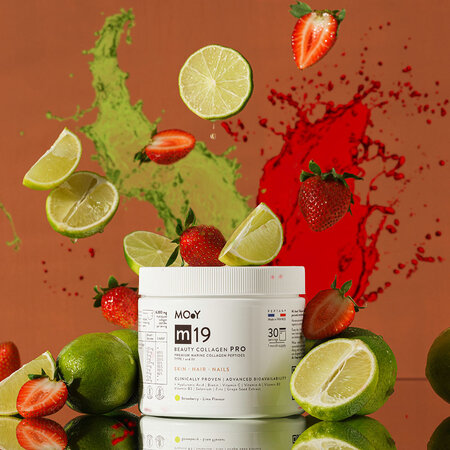 Colagen PRO marin beauty, aroma capsuni, lamaie și ment m19, 240 g, Molecules Of Youth 643540