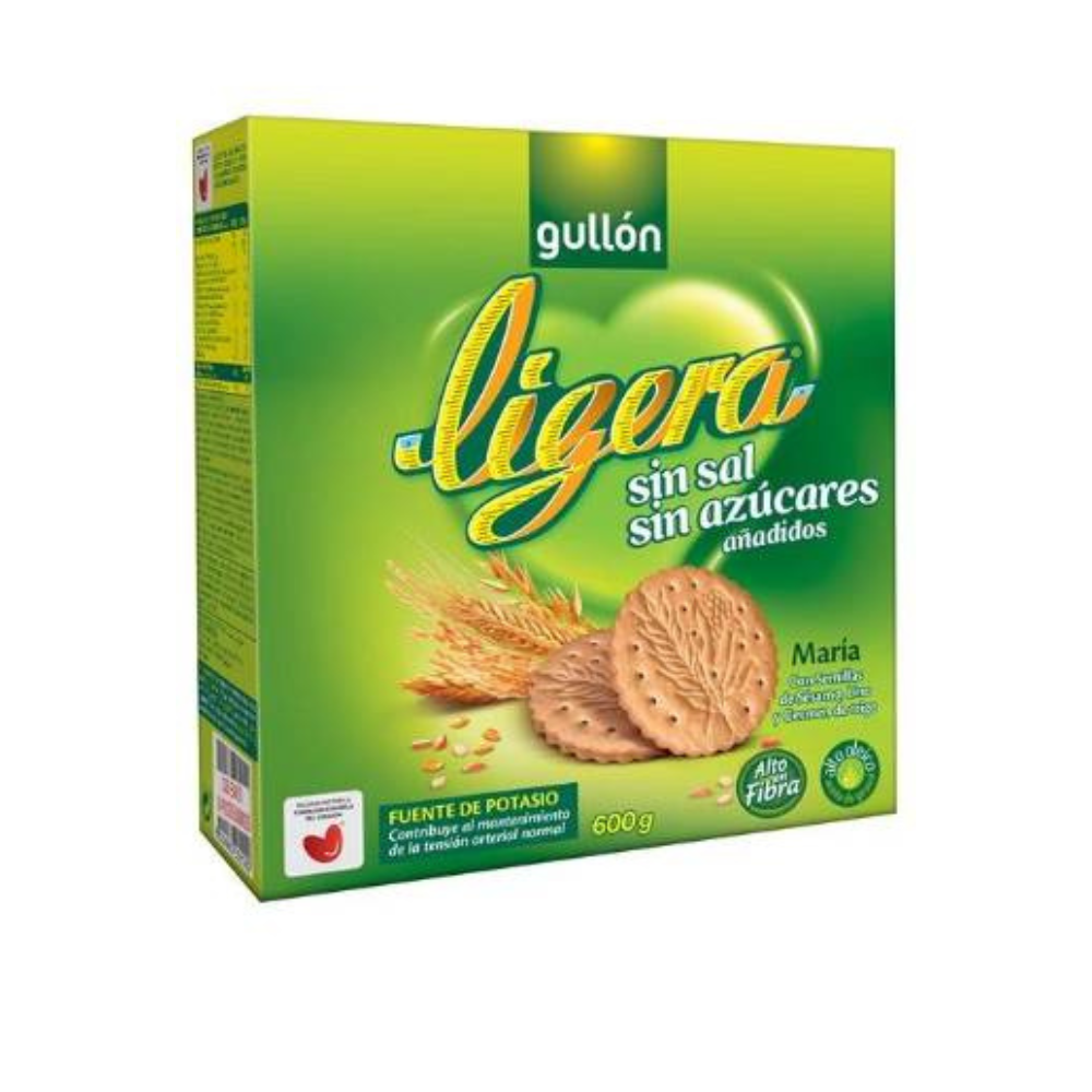 Biscuiti fara sare si fara zahar adaugat Ligera, 600 g, Gullon