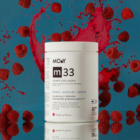 Colagen bovin articulatii m33, Zmeura, 390 g, Molecules Of Youth 643579