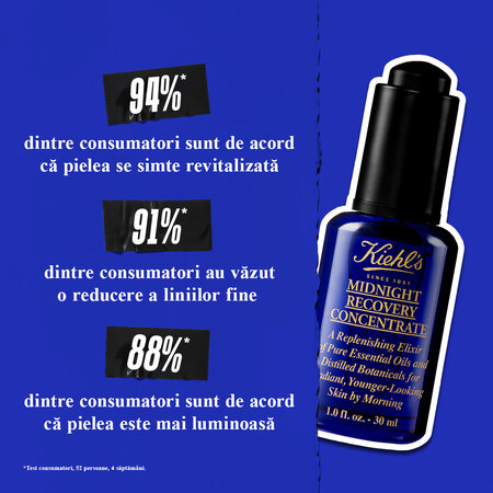 Serum de noapte pentru regenerare Concentrate Midnight Recovery, 15 ml, Kiehl's 764667