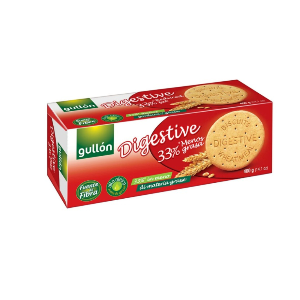 Biscuiti digestivi cu continut redus de grasime, 400 g, Gullon