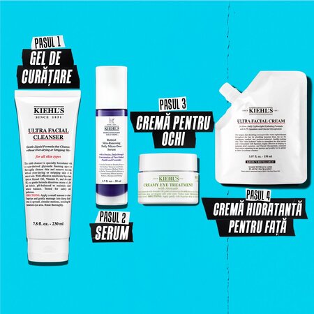 Crema hidratanta pentru toate tipurile de ten Refill Ultra Facial Cream, 150 ml, Kiehl's 764592