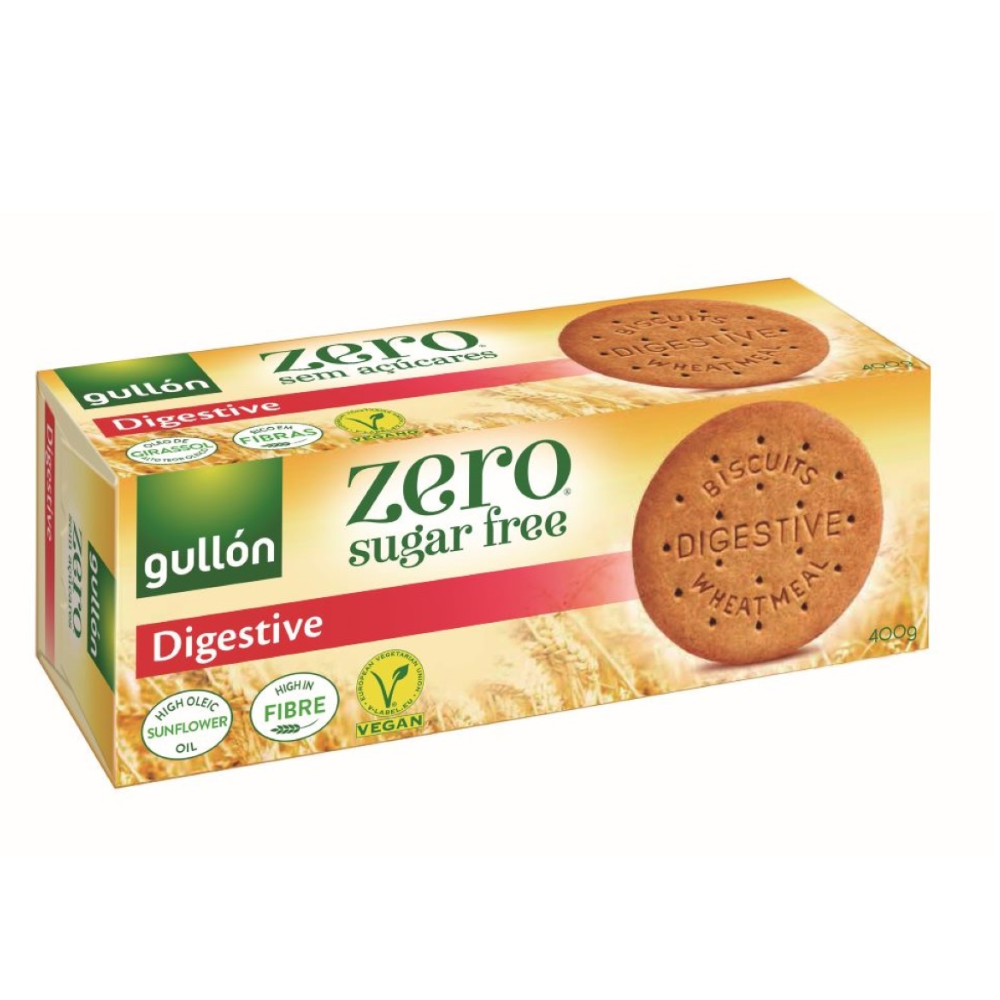 Biscuiti digestivi fara zahar, 400 g, Gullon