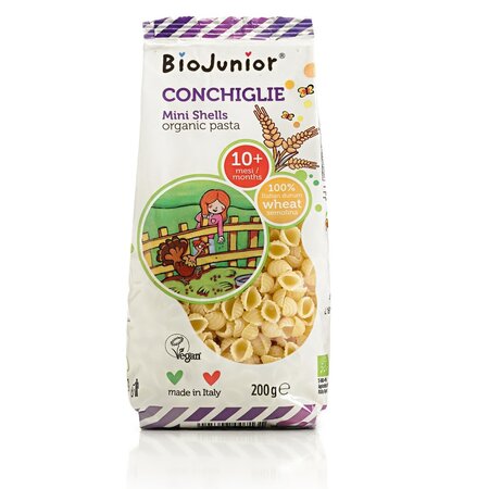 Paste Bio vegane Scoici, +10 luni, 200 g, Germinal
