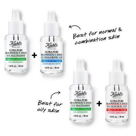 Serum concentrat cu 5% Niacinamide High Potency Ultra Pure, 30 ml, Kiehl's 643978