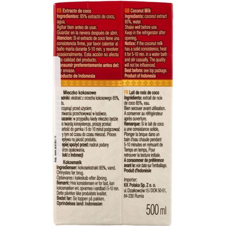 Bautura de cocos UHT, 500 ml, Orient Gourmet 766503