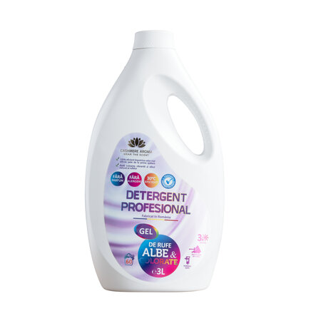 Detergent profesional pentru rufe albe-colorate, 3 litri, Cashmere