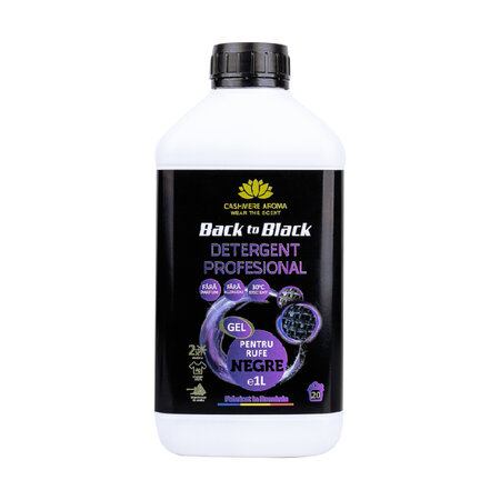 Detergent profesional pentru rufe negre Back to Black, 1 litru, Cashmere
