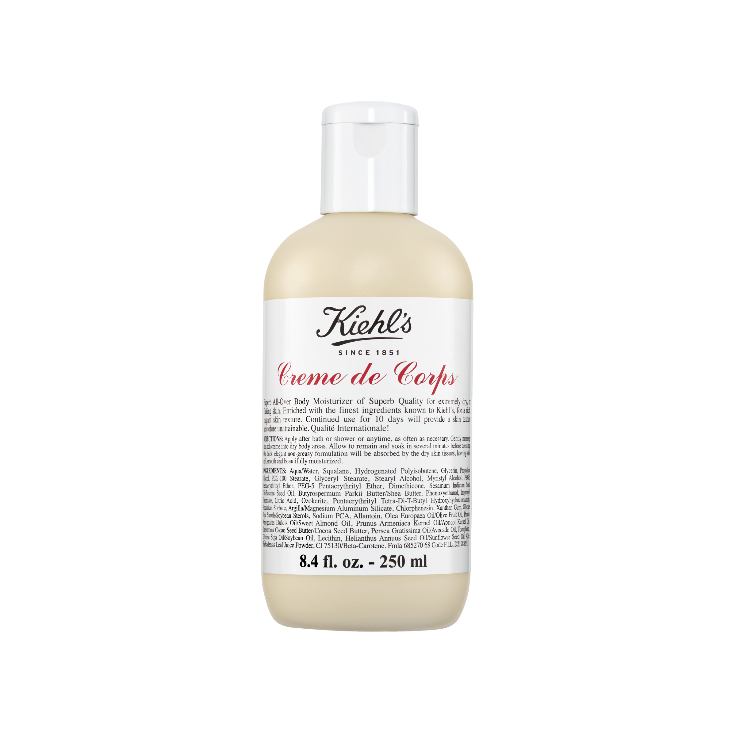 Crema pentru piele uscata Creme de Corps, 250 ml, Kiehl's