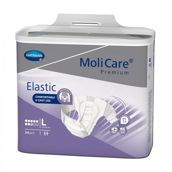 Slip pentru incontinenta MoliCare Premium Elastic, marime L, 24 bucati, Hartmann