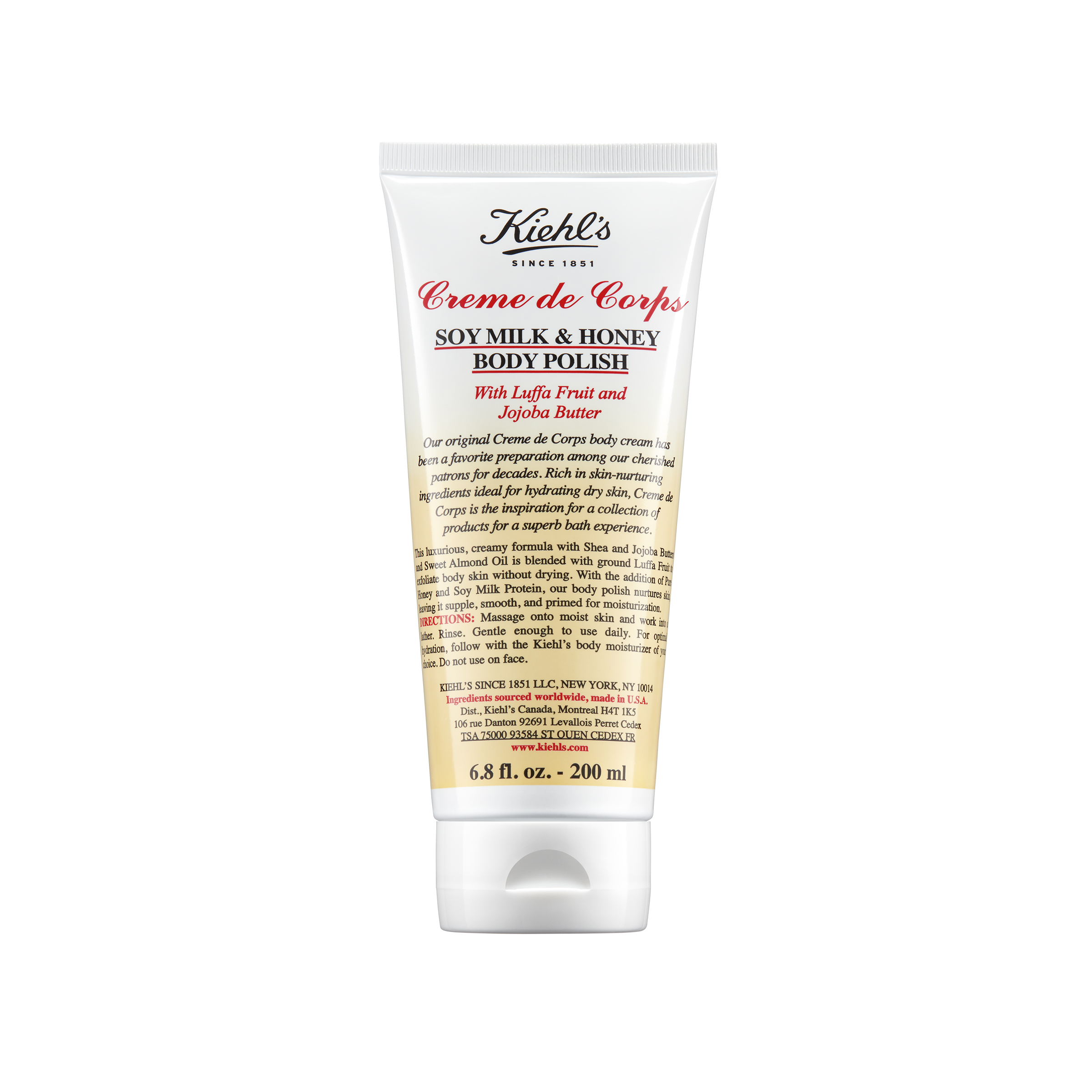 Scrub pentru corp Soy Milk and Honey Body Polish Creme de Corps, 200 ml, Kiehl's