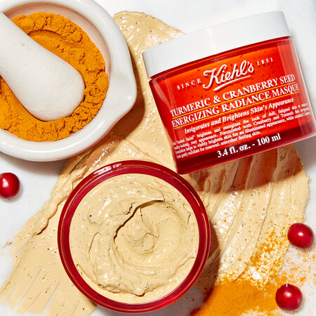 Masca de fata pentru luminozitate Turmeric & Cranberry Seed Energizing Radiance, 100 ml, Kiehl's 644277