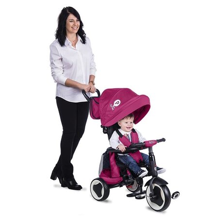 Tricicleta pliabila pentru copii Rito Plus, Violet, 12-36 luni, Qplay 502290