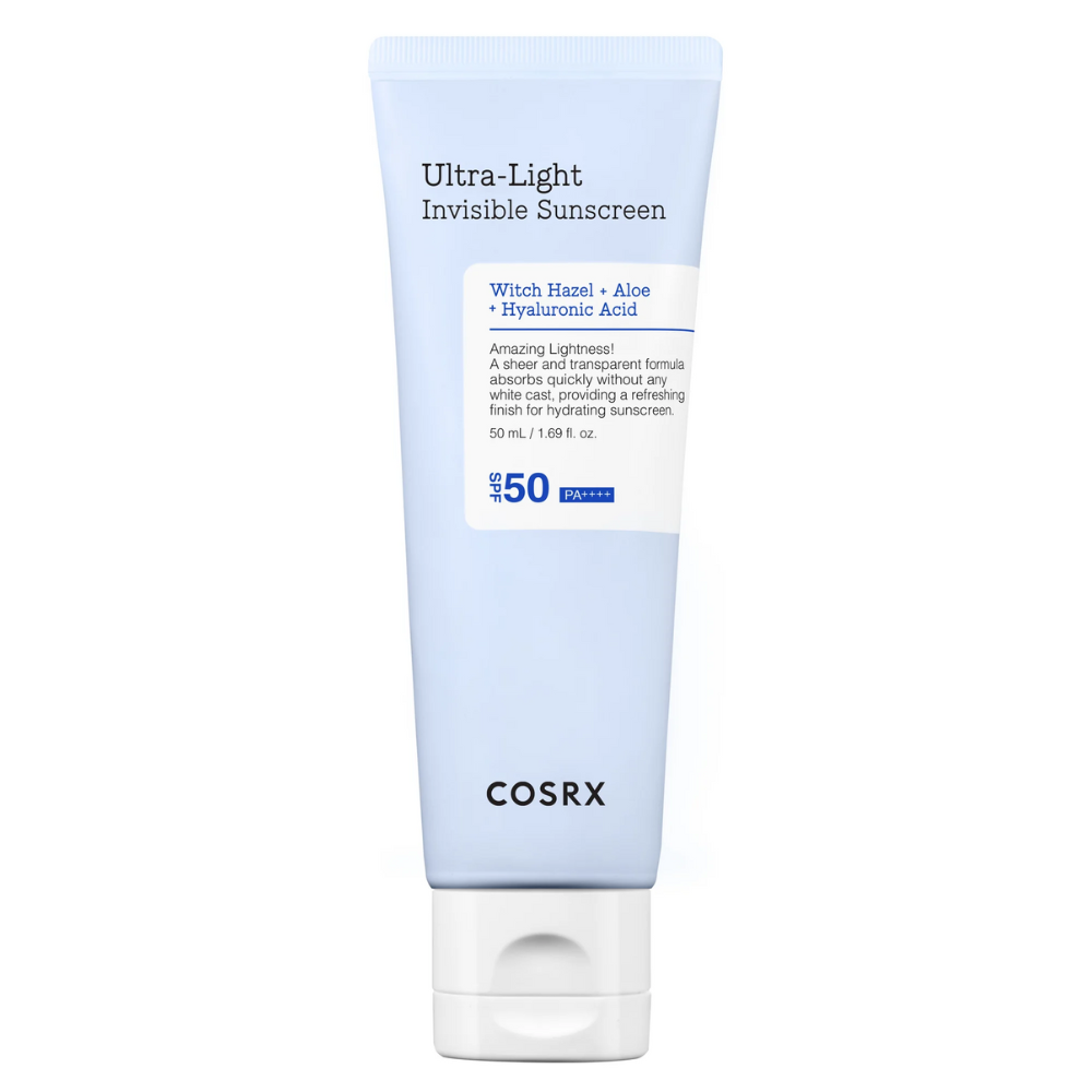 Crema pentru protectie solara cu SPF 50 PA++++ Ultra-Light Invisible Sunscreen, 50 ml, Cosrx