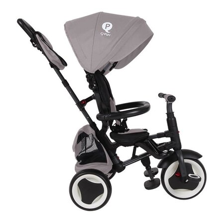 Tricicleta pliabila pentru copii Rito Plus, Gri, 12-36 luni, Qplay 502321