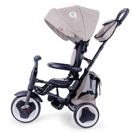 Tricicleta pliabila pentru copii Rito Plus, Gri, 12-36 luni, Qplay 502323