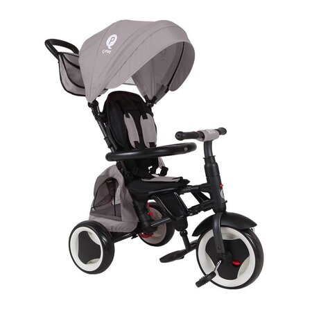 Tricicleta pliabila pentru copii Rito Plus, Gri, 12-36 luni, Qplay 502320