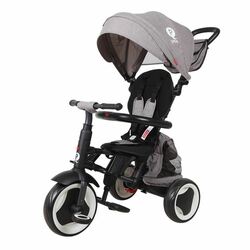Tricicleta pliabila pentru copii Rito Plus, Gri, 12-36 luni, Qplay