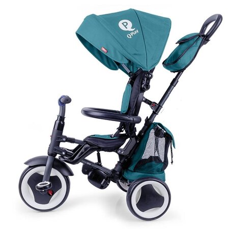 Tricicleta pliabila pentru copii Rito Plus, Turcoaz, 12-36 luni, Qplay 502375