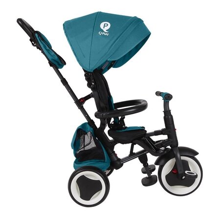 Tricicleta pliabila pentru copii Rito Plus, Turcoaz, 12-36 luni, Qplay 502373