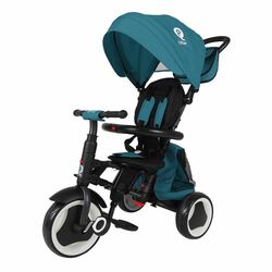 Tricicleta pliabila pentru copii Rito Plus, Turcoaz, 12-36 luni, Qplay