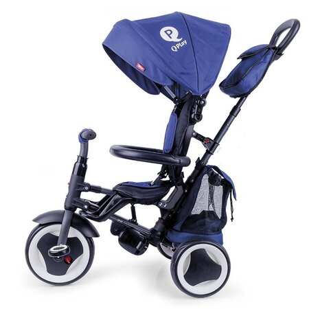 Tricicleta pliabila pentru copii Rito Plus, Albastru, 12-36 luni, Qplay 502346