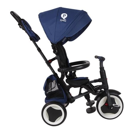Tricicleta pliabila pentru copii Rito Plus, Albastru, 12-36 luni, Qplay 502351