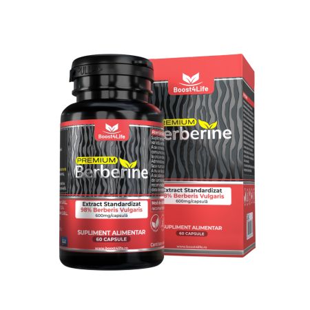 Berberine Premium 600 mg, 60 capsule, Boost4Life 719811