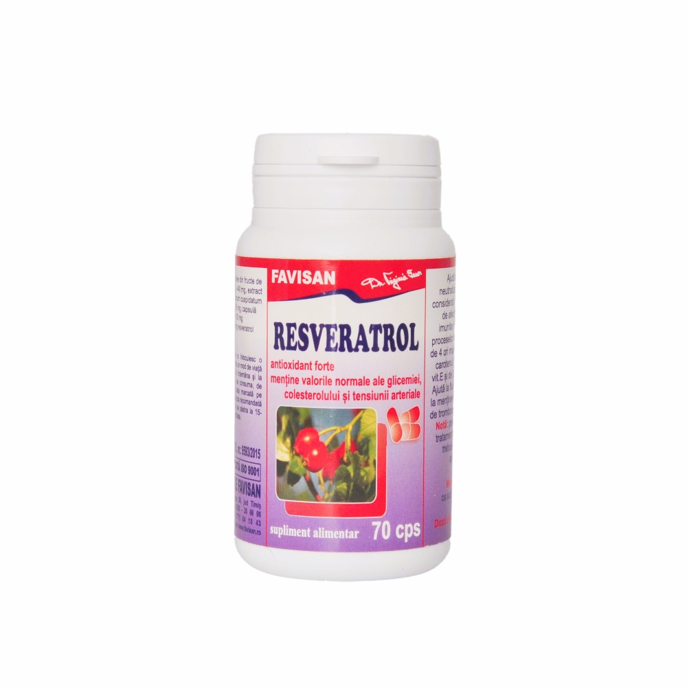 Resveratrol, 70 capsule, Favisan