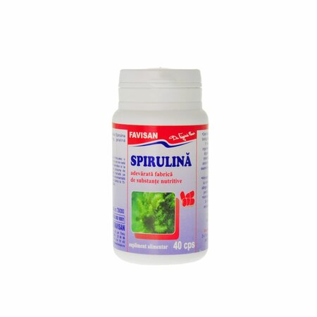 Spirulina, 40 capsule, fAVISAN